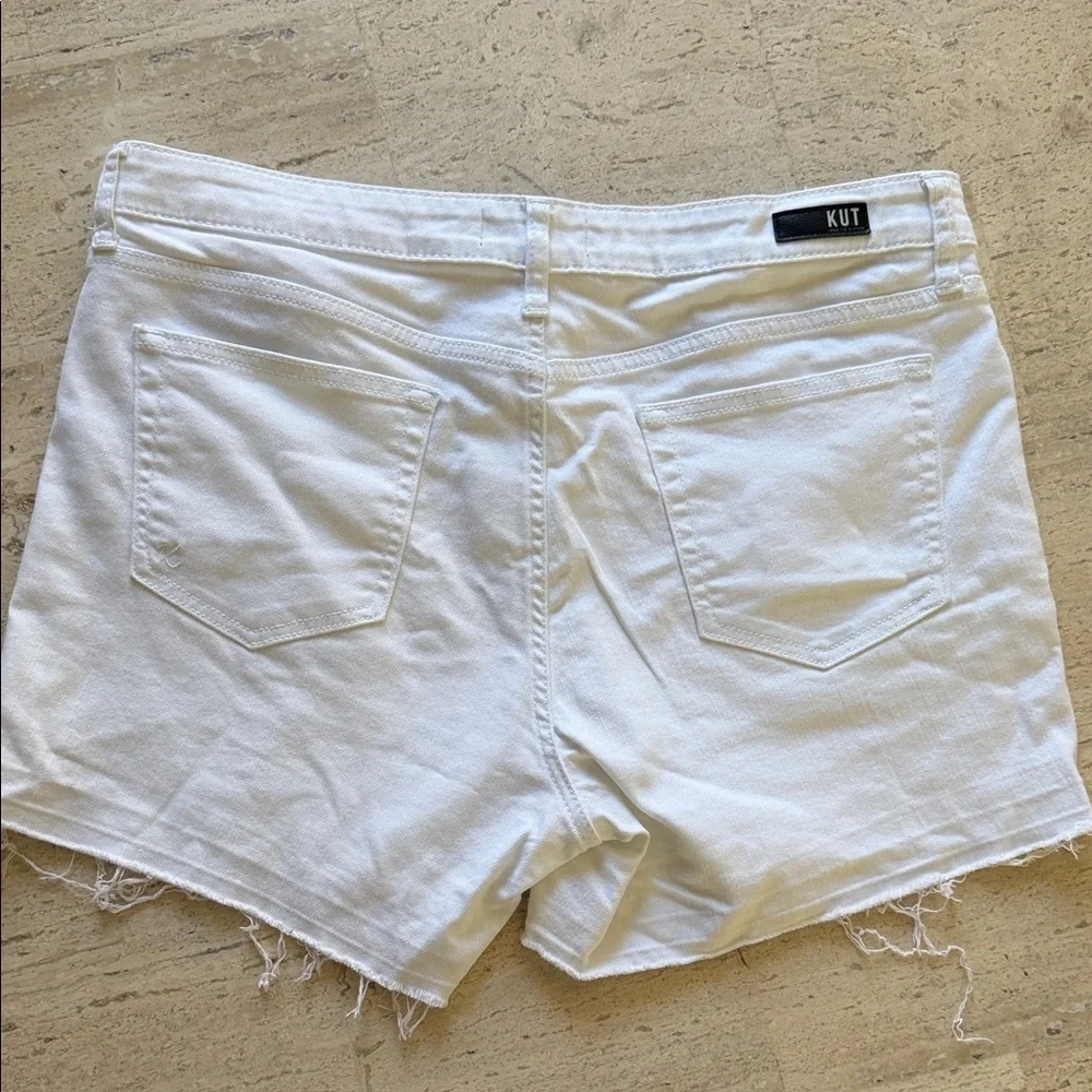Kut from the Kloth Women's White Jean Shorts